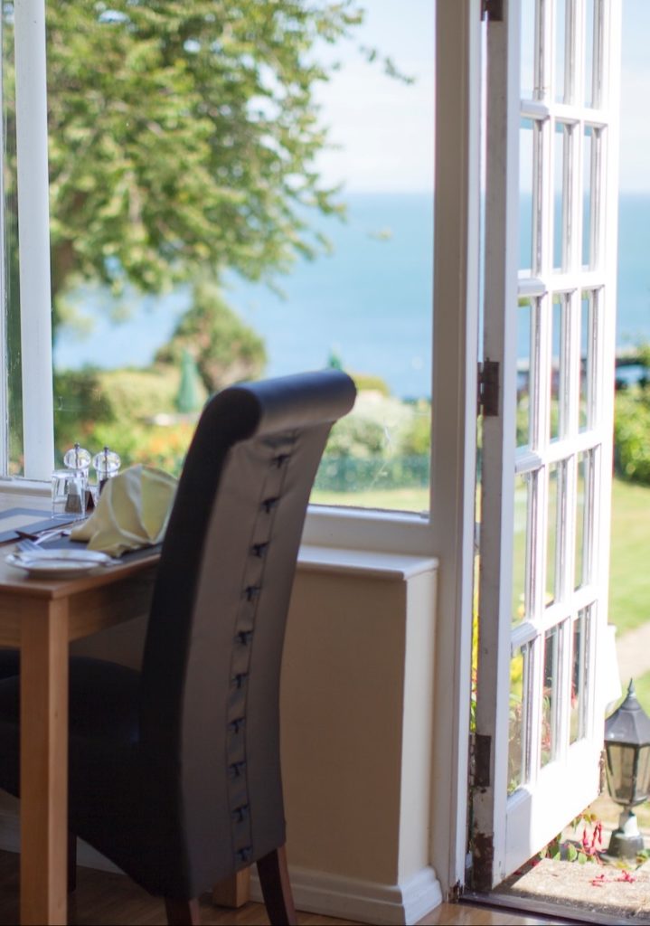Food & Drink Service in the Appley Restaurant, Luccombe Manor Country House Hotel, Isle of Wight